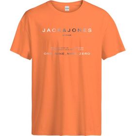 Jack & Jones 12256771 Kiremit Yazılı Bisiklet Yaka Erkek T-shirt