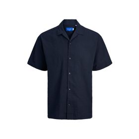 Jack & Jones 12256772 Lacivert Beyaz Erkek Gömlek