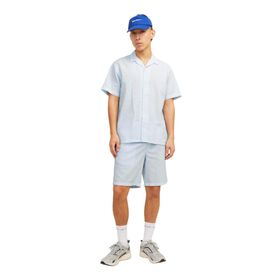 Jack & Jones 12256772 Lacivert Beyaz Erkek Gömlek