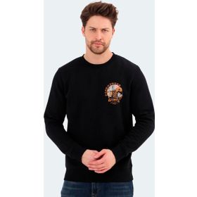 Jack & Jones 12256818 Siyah Erkek Sweatshirt