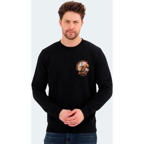 Jack & Jones 12256818 Siyah Erkek Sweatshirt