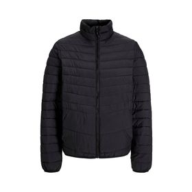 Jack & Jones 12256985-BLK State Packable Puffer Colar Siyah Dik Yaka Erkek Mont