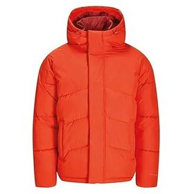 Jack & Jones 12259850-DRAGON-FIRE Jhworld Puffer Kırmızı Erkek Mont