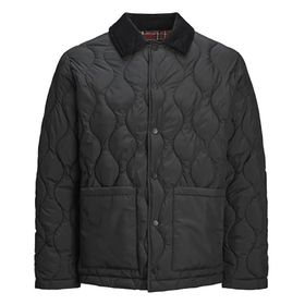 Jack & Jones 12262454-BLACK Jprblucalep Quilted Siyah Erkek Mont