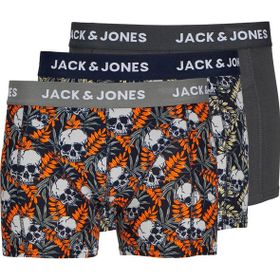 Jack & Jones 12263738 Gri 3'lü Erkek Boxer