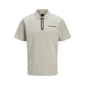 Jack & Jones 12273127 Fusıon Pıque Fermuarlı Polo Yaka Erkek Tişört