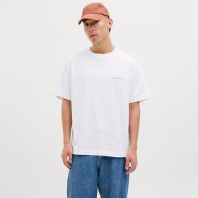 Jack & Jones 12273388-BW Beyaz Marrakesh Sketch Erkek T-Shirt