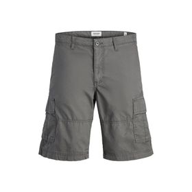 Jack & Jones 12274389 Füme Erkek Jpstcole Rahat Kalıp %100 Pamuk Kargo Şort