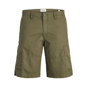 Jack & Jones 12274389 Füme Erkek Jpstcole Rahat Kalıp %100 Pamuk Kargo Şort