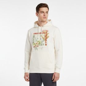 Jack & Jones 12276599-ANW Lucca Graphic Ekru Erkek Kapüşonlu Sweatshirt