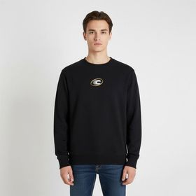 Jack & Jones 12277749-BLK Vibrant Siyah Bisiklet Yaka Erkek Sweatshirt