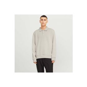 Jack & Jones 12278586-MBM Bej Bradley Polo Erkek Sweatshirt
