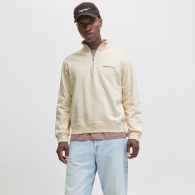 Jack & Jones 12282899-ANW Krem Norrebro Erkek Sweatshirt