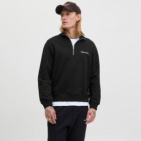 Jack & Jones 12282899-B Siyah Norrebro Erkek Sweatshirt