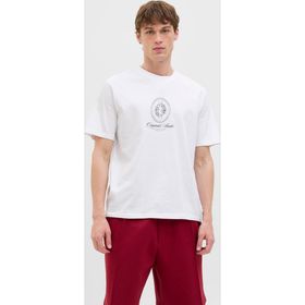 Jack & Jones 12286609-BW Beyaz Graphic Erkek T-Shirt