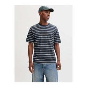 Jack & Jones 12291021 Norrebro Strıpe Çizgili Relax Fit Erkek Tişört