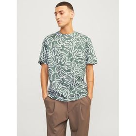Jack & Jones All Over Print Laurel Wreath Yuvarlak Yaka Erkek T-shirt