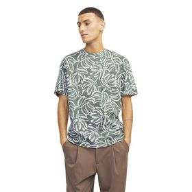 Jack & Jones All Over Print Laurel Wreath Yuvarlak Yaka Erkek T-shirt