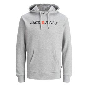 Jack & Jones BS000086 Jjecorp Açık Gri Melanj Erkek Sweatshirt