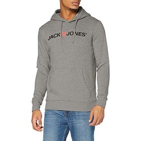 Jack & Jones BS000086 Jjecorp Açık Gri Melanj Erkek Sweatshirt