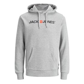 Jack & Jones BS000086 Jjecorp Açık Gri Melanj Erkek Sweatshirt