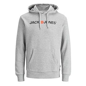 Jack & Jones BS000086 Jjecorp Açık Gri Melanj Erkek Sweatshirt