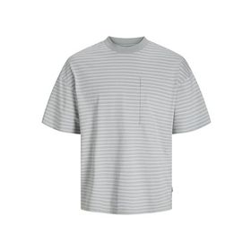 Jack & Jones Çizgili Yüksek Bel Yuvarlak Yaka Erkek T-shirt