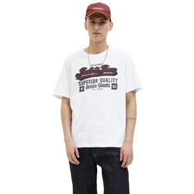 Jack & Jones Cloud Dancer Logolu Erkek T-Shirt