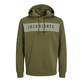 Jack & Jones Core Jcoplanet Sweat Hood FST Yağ Yeşili Erkek Sweatshirt