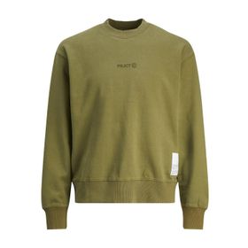 Jack & Jones Core Jcoprjct Sweat Crew Neck AW23 Yağ Yeşili Erkek Sweatshirt