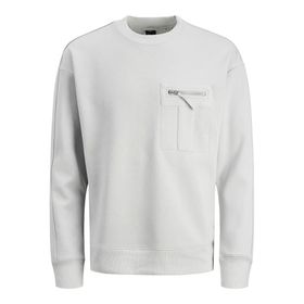 Jack & Jones Core Jcospace Pocket Sweat Mix Package Gri Erkek Sweatshirt