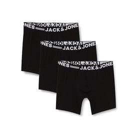 Jack & Jones Erkek Siyah 3'lü Boxer