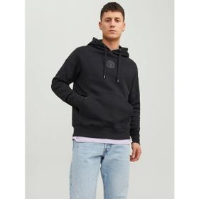 Jack & Jones Hood Cosmo Siyah Kapüşonlu Erkek Sweatshirt
