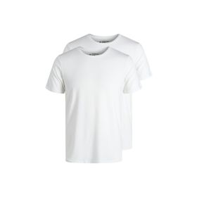 Jack & Jones Jacbamboo Tee 2 Pack Beyaz Erkek T-shirt