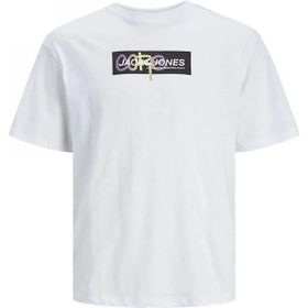 Jack & Jones Jcoaop Print TEE SS Crew Neck Beyaz Erkek T-shirt