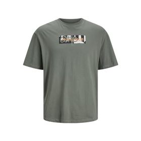 Jack & Jones Jcoaop Print Tee Ss Crew Neck Gri Erkek T-shirt