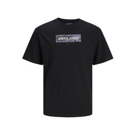 Jack & Jones Jcoaop Print Tee Ss Crew Neck Siyah Erkek T-shirt