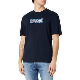 Jack & Jones Jcoaop Print Tee Ss Lacivert Navy Blazer Bisiklet Yaka Erkek T-shirt