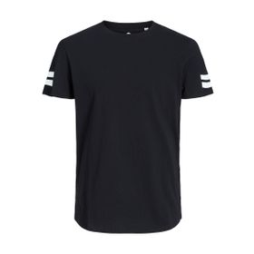 Jack & Jones Jcoboro Tee Ss Siyah Bisiklet Yaka Erkek T-shirt