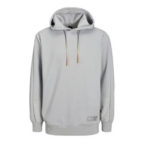 Jack & Jones Jcoclean Fabric Sweat Hood Gri Erkek Sweatshirt