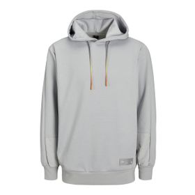 Jack & Jones Jcoclean Fabric Sweat Hood Gri Erkek Sweatshirt