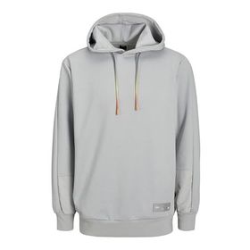 Jack & Jones Jcoclean Fabric Sweat Hood Gri Erkek Sweatshirt
