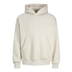 Jack & Jones Jcodigital Sweat Hood Kırık Beyaz Erkek Sweatshirt