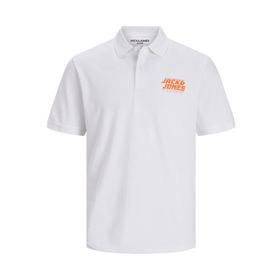 Jack & Jones Jcoelliot Polo Ss FST Beyaz Polo Erkek T-shirt