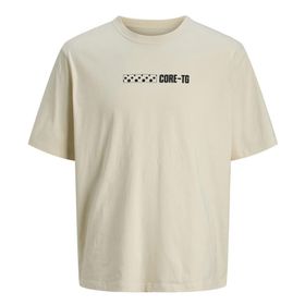Jack & Jones Jcoflash Tee SS Crew Neck Styd Tereyağı Krema Erkek T-shirt