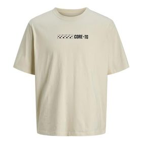 Jack & Jones Jcoflash Tee SS Crew Neck Styd Tereyağı Krema Erkek T-shirt