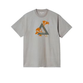 Jack & Jones Jcofloral Üçgen SS FST Moonbeam Bisiklet Yaka Erkek T-shirt