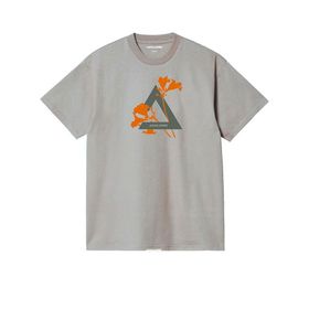 Jack & Jones Jcofloral Üçgen SS FST Moonbeam Bisiklet Yaka Erkek T-shirt
