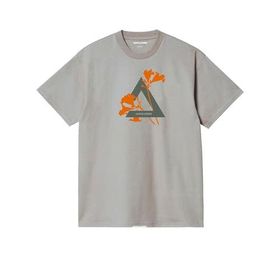 Jack & Jones Jcofloral Üçgen SS FST Moonbeam Bisiklet Yaka Erkek T-shirt