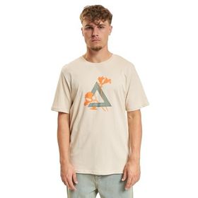 Jack & Jones Jcofloral Üçgen SS FST Moonbeam Bisiklet Yaka Erkek T-shirt
